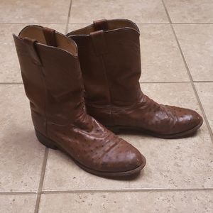 Men's ostrich boots